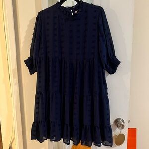 JODIFL dress in navy. Size Large